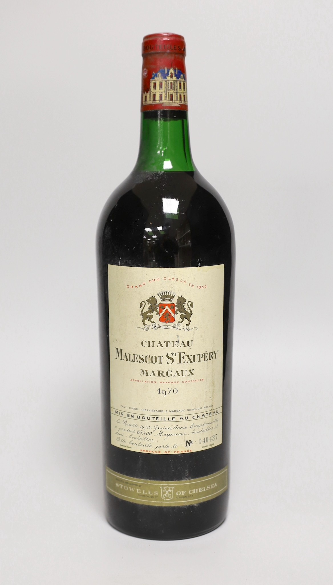 A magnum of Chateau Malescot St Exupery 1970